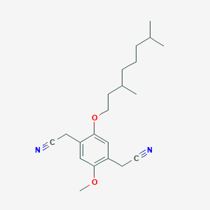 2-[4-(Cyanomethyl)-2-(3,7-dimethyloctoxy)-5-methoxyphenyl]acetonitrile