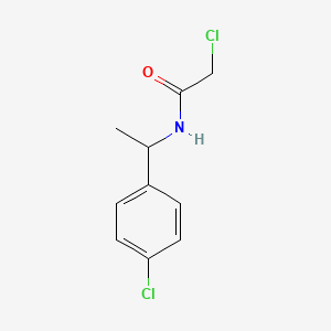 molecular formula C10H11Cl2NO B1622692 2-chloro-N-[1-(4-chlorophenyl)ethyl]acetamide CAS No. 91900-33-3