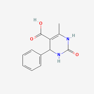 molecular formula C12H12N2O3 B1622695 6-Methyl-2-oxo-4-phenyl-1,2,3,4-tetrahydropyrimidine-5-carboxylic acid CAS No. 60750-37-0