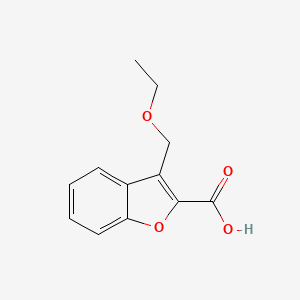 molecular formula C12H12O4 B1622697 3-(Ethoxymethyl)-1-benzofuran-2-carboxylic acid CAS No. 731802-26-9