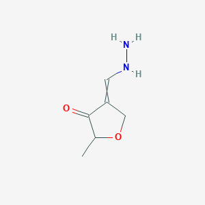 molecular formula C6H10N2O2 B1622702 4-(Hydrazinylmethylidene)-2-methyloxolan-3-one CAS No. 648408-61-1