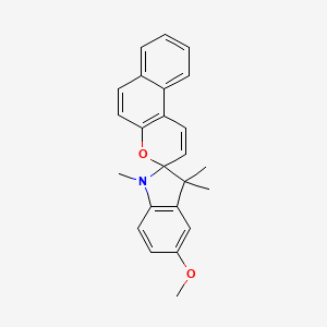 molecular formula C24H23NO2 B1622708 5-Methoxy-1,3,3-trimethylspiro[indoline-2,3'-[3H]naphtho[2,1-b]pyran] CAS No. 20200-59-3