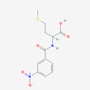 molecular formula C12H14N2O5S B1622746 4-(Methylthio)-2-[(3-nitrobenzoyl)amino]butanoic acid CAS No. 65084-34-6