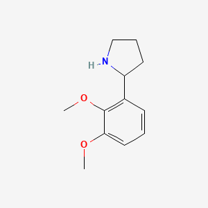 molecular formula C12H17NO2 B1622768 2-(2,3-Dimethoxyphenyl)pyrrolidine CAS No. 383127-41-1