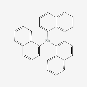 molecular formula C30H21S B1622785 Trinaphthalen-1-ylstibane CAS No. 27309-70-2