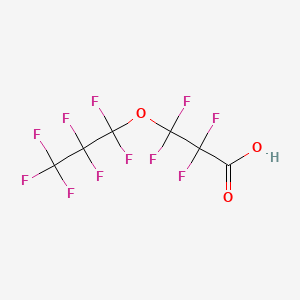 molecular formula C6HF11O3 B1622786 2,2,3,3-Tetrafluoro-3-(heptafluoropropoxy)propionic acid CAS No. 378-03-0