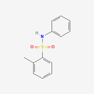 molecular formula C13H13NO2S B1622794 2-Methyl-N-phenylbenzenesulfonamide CAS No. 56776-55-7