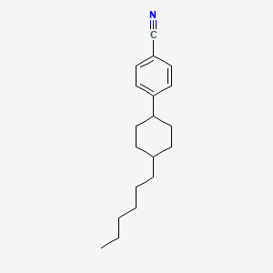 molecular formula C19H27N B1622795 trans-4-(4-Hexylcyclohexyl)benzonitrile CAS No. 61204-02-2