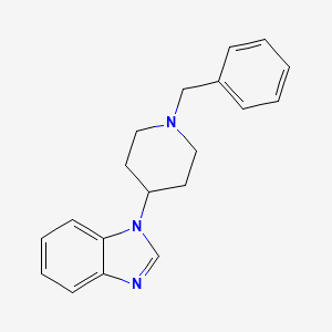 molecular formula C19H21N3 B1622817 1-[1-(Phenylmethyl)-4-piperidinyl]-1H-benzimidazole CAS No. 84176-75-0