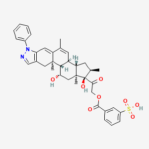molecular formula C37H40N2O8S B1622839 Cortisuzol CAS No. 50801-44-0
