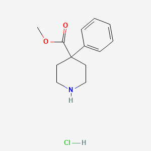 molecular formula C13H18ClNO2 B1622848 Methyl 4-phenylpiperidine-4-carboxylate hydrochloride CAS No. 83898-15-1