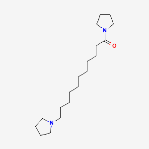 molecular formula C19H36N2O B1622857 1-(1-Oxo-11-(1-pyrrolidinyl)undecyl)pyrrolidine CAS No. 93918-93-5