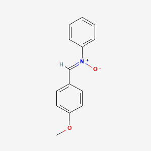 molecular formula C14H13NO2 B1622862 一氧化氮，α-(对甲氧基苯基)-N-苯基- CAS No. 3585-93-1