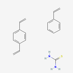 molecular formula C19H22N2S B1622863 Thiourea, reaction products with chloromethylated divinylbenzene-styrene polymer CAS No. 71010-99-6