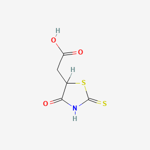molecular formula C5H5NO3S2 B1622864 (2-Mercapto-4-oxo-4,5-dihydro-1,3-thiazol-5-YL)-acetic acid CAS No. 701-23-5