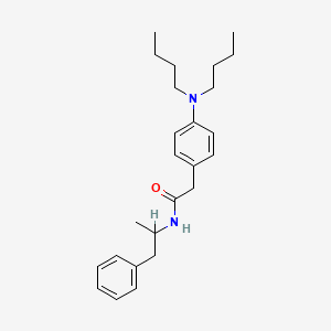 molecular formula C25H36N2O B1622867 2-(p-(Dibutylamino)phenyl)-N-(alpha-methylphenethyl)acetamide CAS No. 50794-03-1