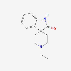 molecular formula C14H18N2O B1622869 Spiro(indoline-3,4'-piperidin)-2-one, 1'-ethyl- CAS No. 59022-55-8