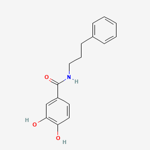 molecular formula C16H17NO3 B1622883 3,4-Dihydroxy-N-(3-phenylpropyl)benzamide CAS No. 98116-89-3