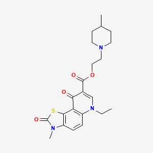 molecular formula C22H27N3O4S B1622887 Metioxate CAS No. 42110-58-7