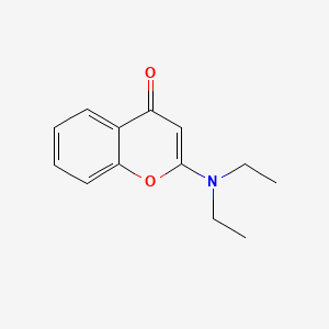 molecular formula C13H15NO2 B1622889 4H-1-Benzopyran-4-one, 2-(diethylamino)- CAS No. 64965-01-1