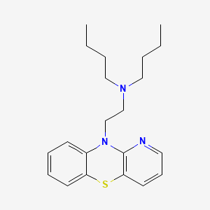 molecular formula C21H29N3S B1622890 10H-Pyrido(3,2-b)(1,4)benzothiazine, 10-(2-(dibutylamino)ethyl)- CAS No. 67465-65-0