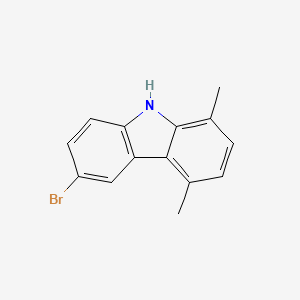 molecular formula C14H12BrN B1622895 6-bromo-1,4-dimethyl-9H-carbazole CAS No. 69902-42-7