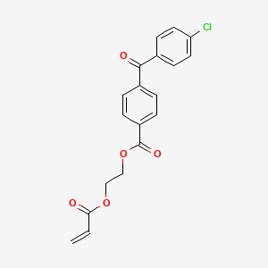 molecular formula C19H15ClO5 B1622898 2-Prop-2-enoyloxyethyl 4-(4-chlorobenzoyl)benzoate CAS No. 85340-63-2
