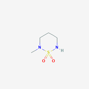 molecular formula C4H10N2O2S B162290 2-甲基-1,2,6-噻二唑烷-1,1-二氧化物 CAS No. 137830-77-4