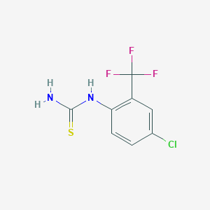 molecular formula C8H6ClF3N2S B1622904 (4-Chloro-2-trifluoromethyl-phenyl)-thiourea CAS No. 648415-77-4