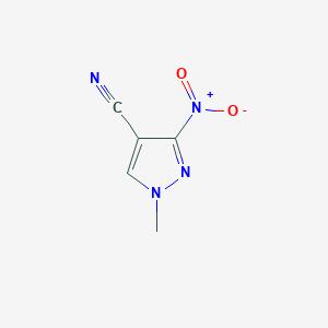 molecular formula C5H4N4O2 B1622905 1-methyl-3-nitro-1H-pyrazole-4-carbonitrile CAS No. 39205-64-6