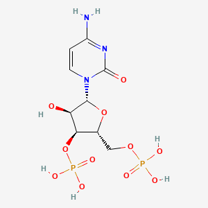 molecular formula C9H15N3O11P2 B1622920 胞苷 3',5'-二磷酸 CAS No. 2922-94-3