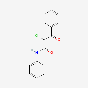 B1622935 2-chloro-3-oxo-N,3-diphenylpropanamide CAS No. 27525-98-0
