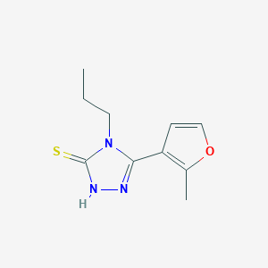 molecular formula C10H13N3OS B1622944 5-(2-methyl-3-furyl)-4-propyl-4H-1,2,4-triazole-3-thiol CAS No. 725218-33-7