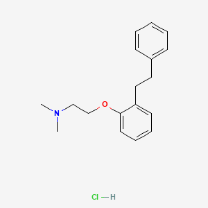 molecular formula C18H24ClNO B1622976 2-(2-Dimethylaminoethoxy)bibenzyl hydrochloride CAS No. 72284-40-3
