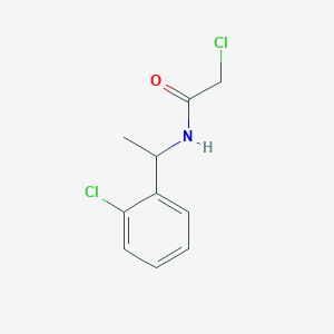 molecular formula C10H11Cl2NO B1623000 2-氯-N-[1-(2-氯苯基)乙基]乙酰胺 CAS No. 40023-10-7