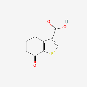 molecular formula C9H8O3S B1623001 7-氧代-4,5,6,7-四氢-1-苯并噻吩-3-羧酸 CAS No. 96334-46-2