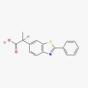 molecular formula C16H13NO2S B1623024 Tazeprofen CAS No. 85702-89-2