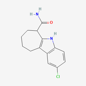 2-Chloro-5,6,7,8,9,10-hexahydrocyclohepta[b]indole-6-carboxamide