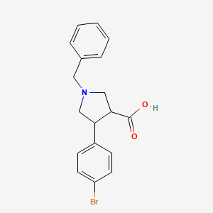 molecular formula C18H18BrNO2 B1623049 1-benzyl-4-(4-bromophenyl)pyrrolidine-3-carboxylic Acid CAS No. 885959-06-8