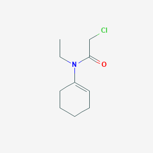 molecular formula C10H16ClNO B1623055 2-氯-N-环己-1-烯-1-基-N-乙基乙酰胺 CAS No. 21417-18-5