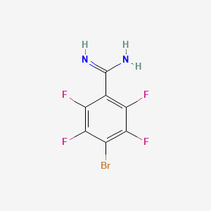 molecular formula C7H3BrF4N2 B1623056 4-Bromo-2,3,5,6-tetrafluorobenzenecarboximidamide CAS No. 885961-67-1