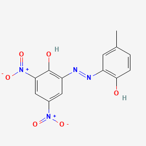 molecular formula C13H10N4O6 B1623060 4,6-Dinitro-4'-methyl-2,2'-azodiphenol CAS No. 6247-28-5