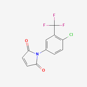 molecular formula C11H5ClF3NO2 B1623065 1-(4-Chloro-3-trifluoromethyl-phenyl)-pyrrole-2,5-dione CAS No. 54647-10-8