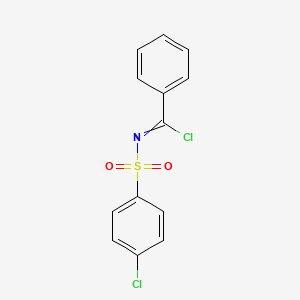 molecular formula C13H9Cl2NO2S B1623076 N-(4-Chlorobenzene-1-sulfonyl)benzenecarboximidoyl chloride CAS No. 4513-26-2