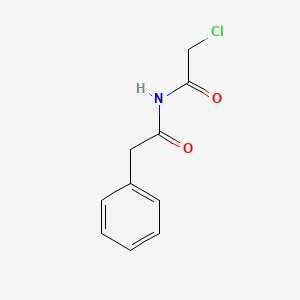 molecular formula C10H10ClNO2 B1623077 2-Chloro-N-phenylacetyl-acetamide CAS No. 4488-91-9