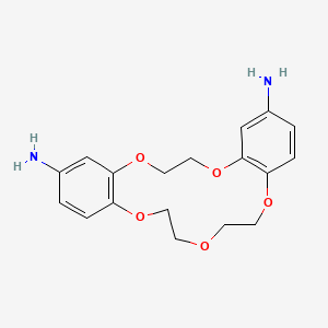 2,5,12,15,18-Pentaoxatricyclo[17.4.0.06,11]tricosa-1(19),6(11),7,9,20,22-hexaene-8,22-diamine