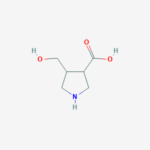 molecular formula C6H11NO3 B1623079 4-(hydroxymethyl)pyrrolidine-3-carboxylic Acid CAS No. 412320-71-9