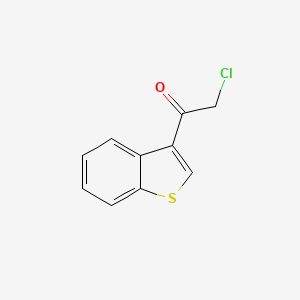 molecular formula C10H7ClOS B1623081 3-Chloroacetylbenzo[b]thiophene CAS No. 26167-44-2