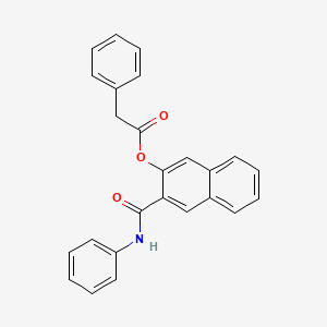 molecular formula C25H19NO3 B1623084 [3-(Phenylcarbamoyl)naphthalen-2-yl] 2-phenylacetate CAS No. 95819-29-7
