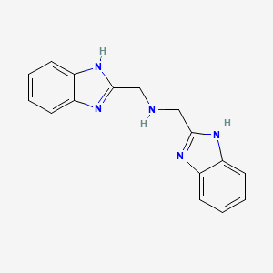 molecular formula C16H15N5 B1623099 Bis((1H-benzo[d]imidazol-2-yl)methyl)amine CAS No. 89505-04-4